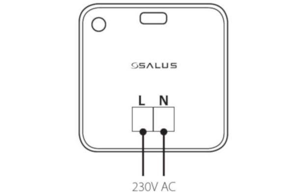 Salus RE600 Signalverstärker Anschlüsse