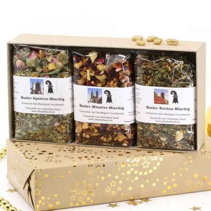 Basler Tee Trio-Box - Rothuus-, Münster- & Spalentor Tee